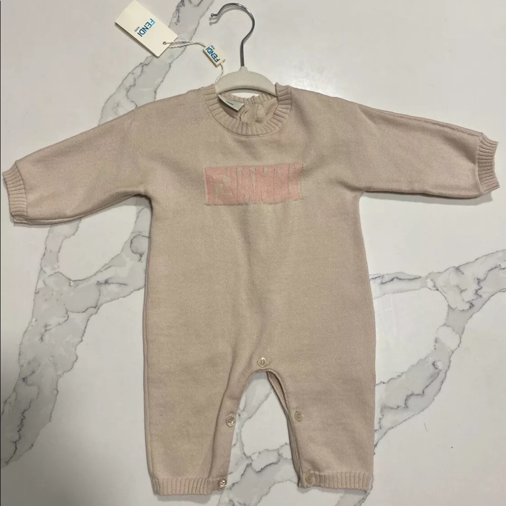 Fendi Kids Family Sweater Romper